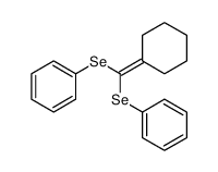 [cyclohexylidene(phenylselanyl)methyl]selanylbenzene结构式