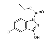 ETHYL 5-CHLORO-3-OXO-2,3-DIHYDRO-1H-INDAZOLE-1-CARBOXYLATE结构式