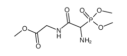 N-(2-Amino-2-dimethoxyphosphinylacetyl)-glycine methyl ester结构式