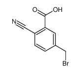 5-(bromomethyl)-2-cyanobenzoic acid结构式