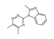 1-(5,6-dimethyl-1,2,4-triazin-3-yl)-2-methylbenzimidazole结构式