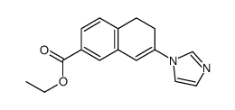 ethyl 7-imidazol-1-yl-5,6-dihydronaphthalene-2-carboxylate结构式
