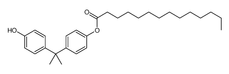 [4-[2-(4-hydroxyphenyl)propan-2-yl]phenyl] tetradecanoate结构式