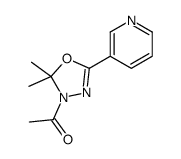 1-(2,2-dimethyl-5-pyridin-3-yl-1,3,4-oxadiazol-3-yl)ethanone Structure