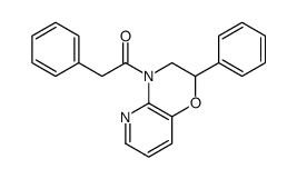 2-phenyl-1-(2-phenyl-2,3-dihydropyrido[3,2-b][1,4]oxazin-4-yl)ethanone结构式