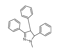 (3R,4S)-2-methyl-3,4,5-triphenyl-3,4-dihydropyrazole Structure