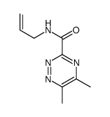 5,6-dimethyl-N-prop-2-enyl-1,2,4-triazine-3-carboxamide Structure