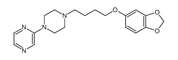 2-[4-[4-(1,3-benzodioxol-5-yloxy)butyl]piperazin-1-yl]pyrazine Structure