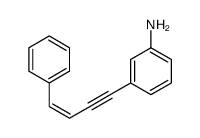 3-(4-phenylbut-3-en-1-ynyl)aniline结构式