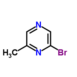 2-溴-6-甲基吡嗪结构式