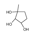 (1S,2S,3S)-1-methylcyclopentane-1,2,3-triol结构式