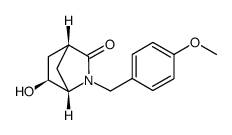 (1S,4R,6S)-6-hydroxy-2-(4-methoxybenzyl)-2-azabicyclo[2.2.1]-heptan-3-one Structure