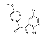 (5-bromo-1H-pyrrolo[2,3-b]pyridin-3-yl)-(4-methoxyphenyl)methanone结构式