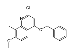 2-chloro-7-methoxy-8-methyl-4-phenylmethoxyquinoline Structure