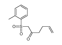 1-(2-methylphenyl)sulfonylhex-5-en-2-one Structure