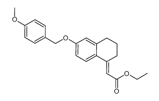 [6-(4-methoxy-benzyloxy)-3,4-dihydro-2H-naphthalen-(1E)-ylidene]-acetic acid Structure