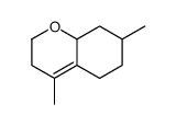 4,7-dimethyl-3,5,6,7,8,8a-hexahydro-2H-chromene结构式