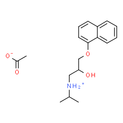 [2-hydroxy-3-(naphthyloxy)propyl]isopropylammonium acetate结构式