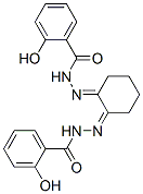 1,2-Cyclohexanedione bis(2-hydroxybenzoyl hydrazone)结构式