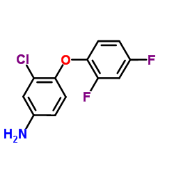 3-Chloro-4-(2,4-difluorophenoxy)aniline结构式