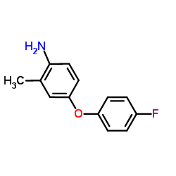 4-(4-氟苯氧基)-2-甲基苯胺结构式