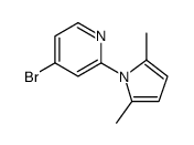 Pyridine, 4-bromo-2-(2,5-dimethyl-1H-pyrrol-1-yl)结构式