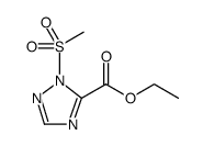 1H-1,2,4-Triazole-5-carboxylic acid, 1-(methylsulfonyl)-, ethyl ester Structure