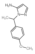 2-[1-(4-Methoxy-phenyl)-ethyl]-2H-pyrazol-3-ylamine结构式