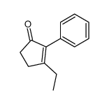 3-ethyl-2-phenylcyclopent-2-en-1-one结构式