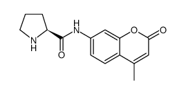2-Pyrrolidinecarboxamide, N-(4-methyl-2-oxo-2H-1-benzopyran-7-yl)-, (2S)-结构式