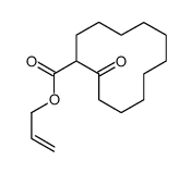 prop-2-enyl 2-oxocyclododecane-1-carboxylate Structure