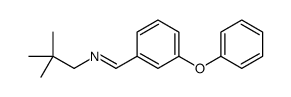 N-(2,2-dimethylpropyl)-1-(3-phenoxyphenyl)methanimine结构式