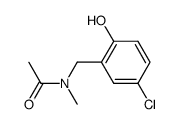 N-Methyl-N-(2-hydroxy-5-chlor-benzyl)-acetamid结构式