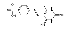 4-[(2,4-diamino-6-methylpyrimidin-5-yl)diazenyl]benzenesulfonic acid Structure