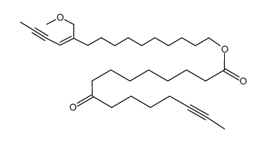 (11Z)-11-methoxymethyl-pentadec-11-en-13-ynyl 9-oxo-hexadec-14-ynoate结构式