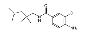 4-amino-3-chloro-N-(3-dimethylamino-2,2-dimethyl-propyl)benzamide结构式