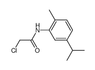 chloro-acetic acid-(5-isopropyl-2-methyl-anilide)结构式