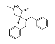 N,N-dibenzyl-L-norvaline Structure