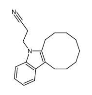 1-(2-Cyano-aethyl)-octamethylen-indol结构式