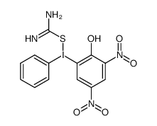 6-<(amidiniothio)phenyl-λ3-iodanyl>-2,4-dinitrophenolate Structure