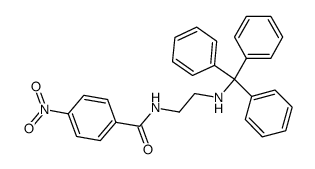 4-nitro-N-(2-(tritylamino)ethyl)benzamide结构式