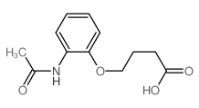 4-(2-Acetamidophenoxy)butanoic acid Structure