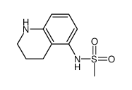 N-(1,2,3,4-tetrahydroquinolin-5-yl)methanesulfonamide结构式