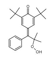 2,6-di-tert-butyl-4-(2-hydroperoxy-2-methyl-1-phenylpropylidene)cyclohexa-2,5-dienone Structure