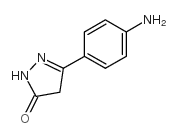 5-(4-氨基苯基)-2,4-二氢-3H-吡唑-3-酮结构式
