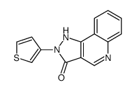 2-thiophen-3-yl-1H-pyrazolo[4,3-c]quinolin-3-one结构式