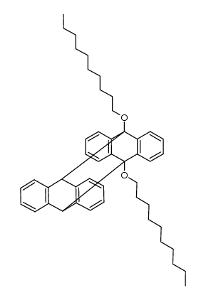 5,12-bis(decyloxy)-5,6,11,12-tetrahydro-5,12:6,11-bis([1,2]benzeno)dibenzo[a,e][8]annulene结构式