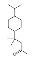 4-[4-(isopropyl)cyclohexyl]-4-methylpentan-2-one结构式