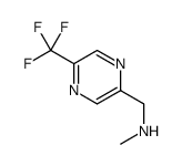 N-methyl-1-[5-(trifluoromethyl)pyrazin-2-yl]methanamine结构式