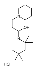 1-Piperidinepropionamide, N-(1,1,3,3-tetramethylbutyl)-, hydrochloride picture